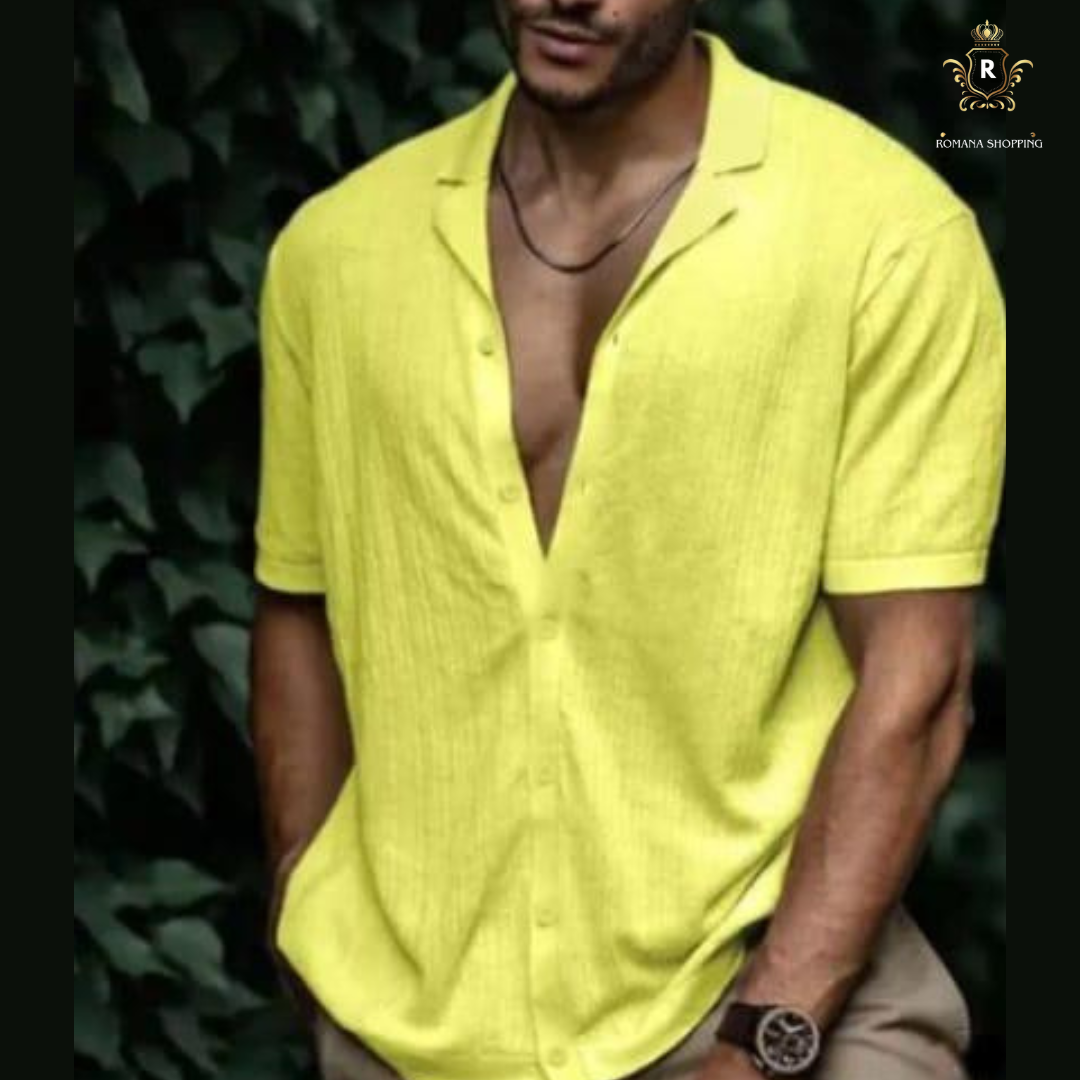 Camisa Social Aberta com Botôes- Alpha Man