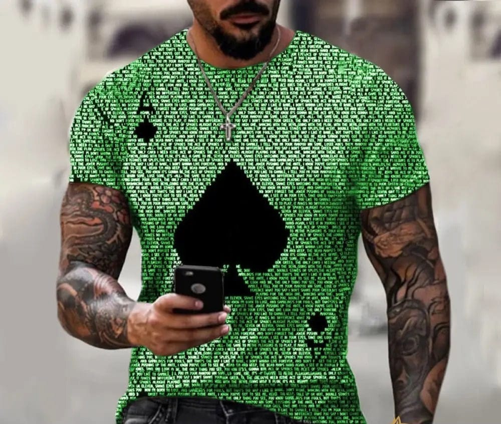 Camiseta Estampa 3D Cards