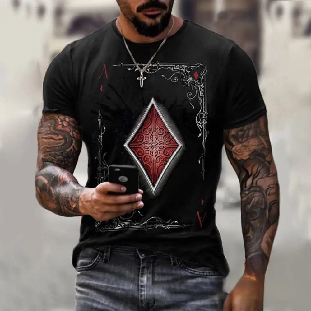 Camiseta Estampa 3D Cards