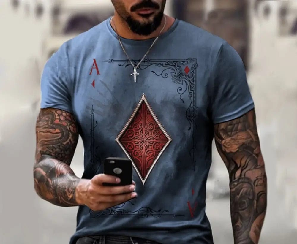 Camiseta Estampa 3D Cards