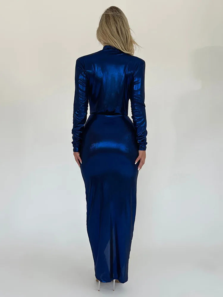 Vestido Maya Metallic