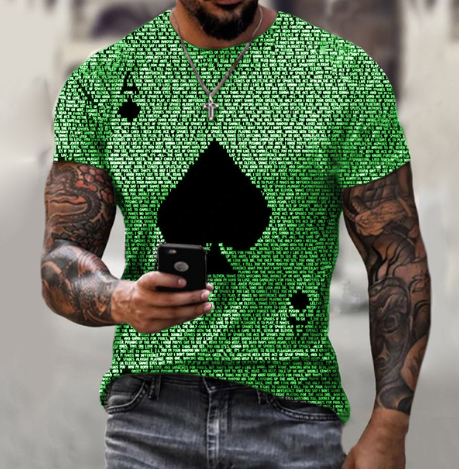Camiseta Estampa 3D Cards