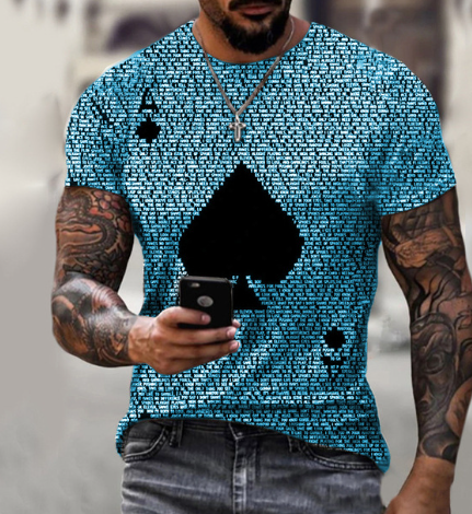 Camiseta Estampa 3D Cards