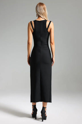 Vestido com decote em V Emily