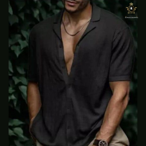 Camisa Social Aberta com Botôes- Alpha Man