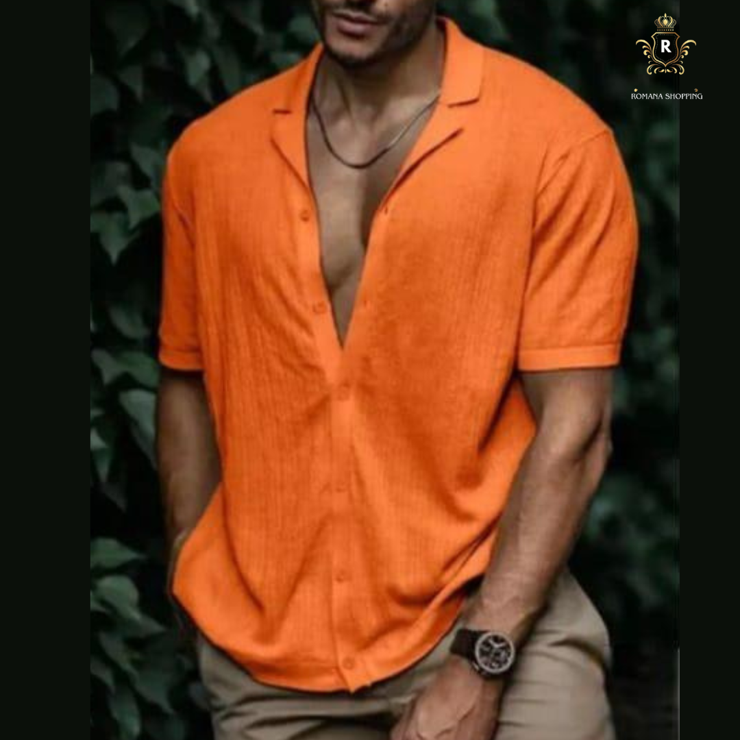 Camisa Social Aberta com Botôes- Alpha Man