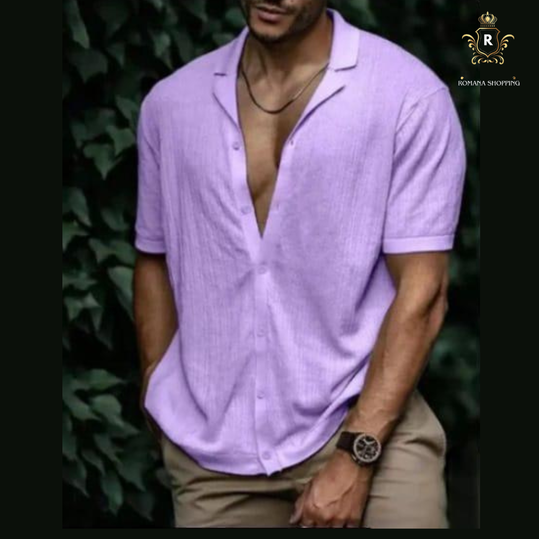 Camisa Social Aberta com Botôes- Alpha Man