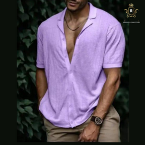 Camisa Social Aberta com Botôes- Alpha Man
