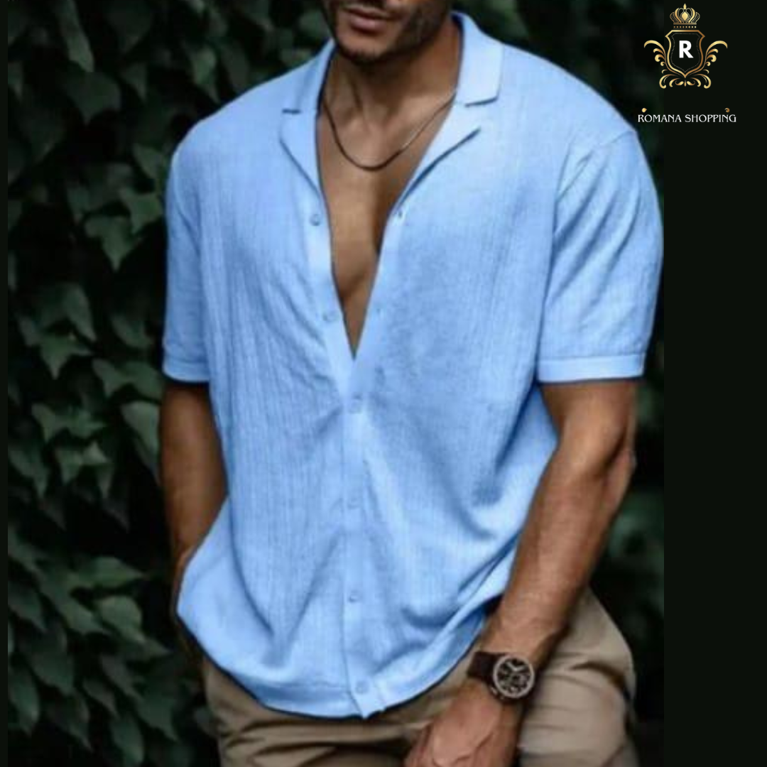 Camisa Social Aberta com Botôes- Alpha Man