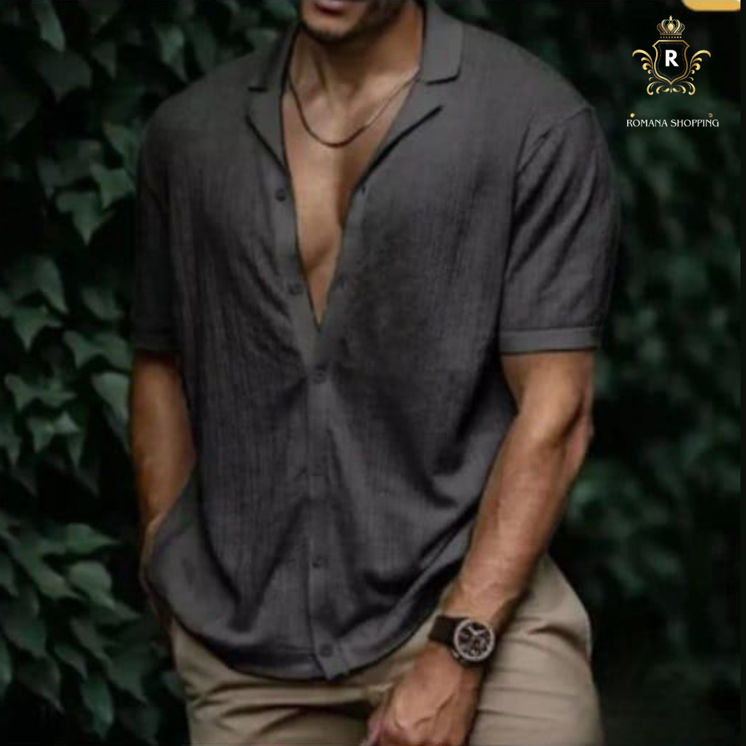 Camisa Social Aberta com Botôes- Alpha Man