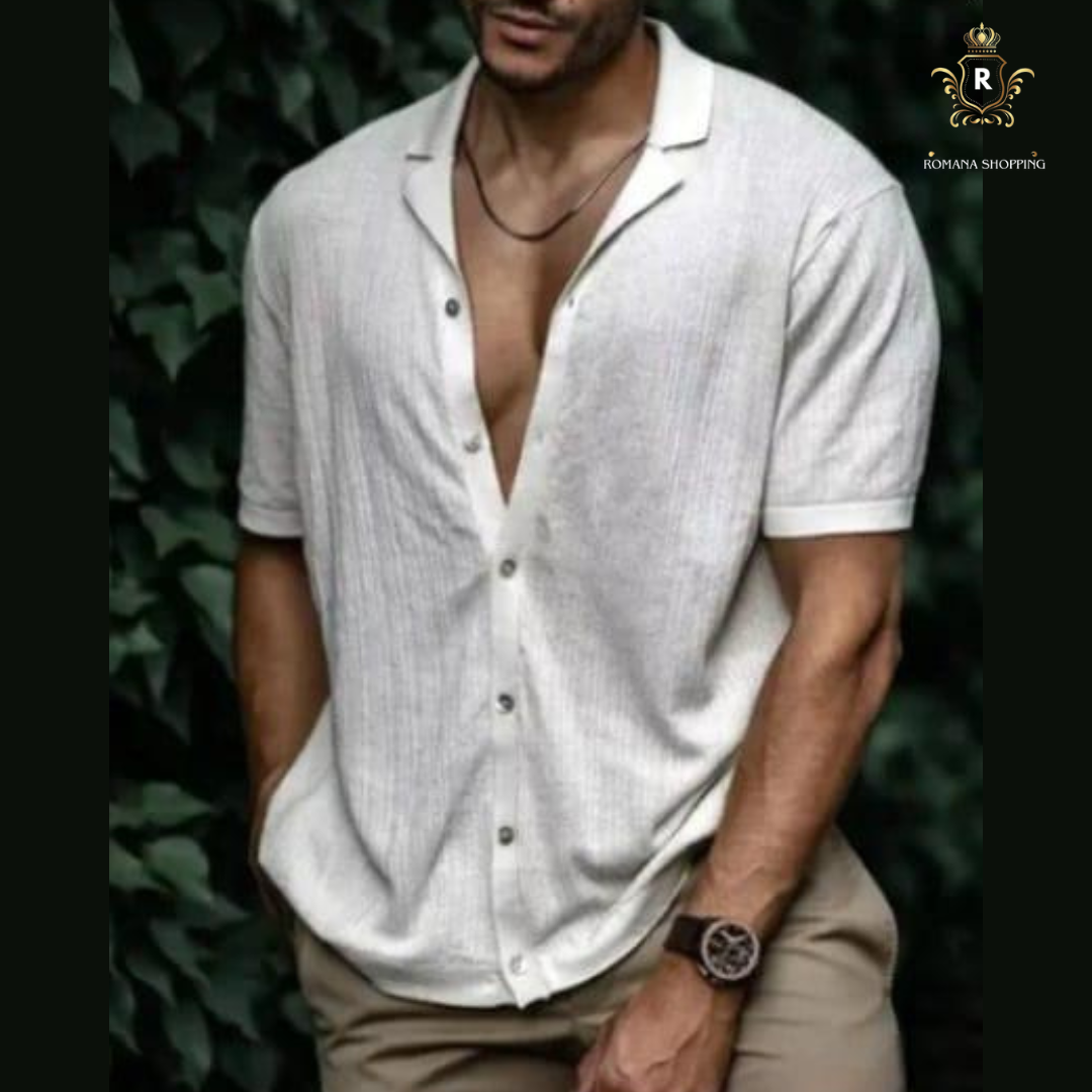 Camisa Social Aberta com Botôes- Alpha Man