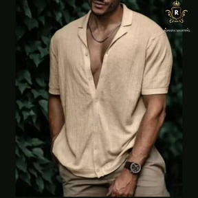 Camisa Social Aberta com Botôes- Alpha Man