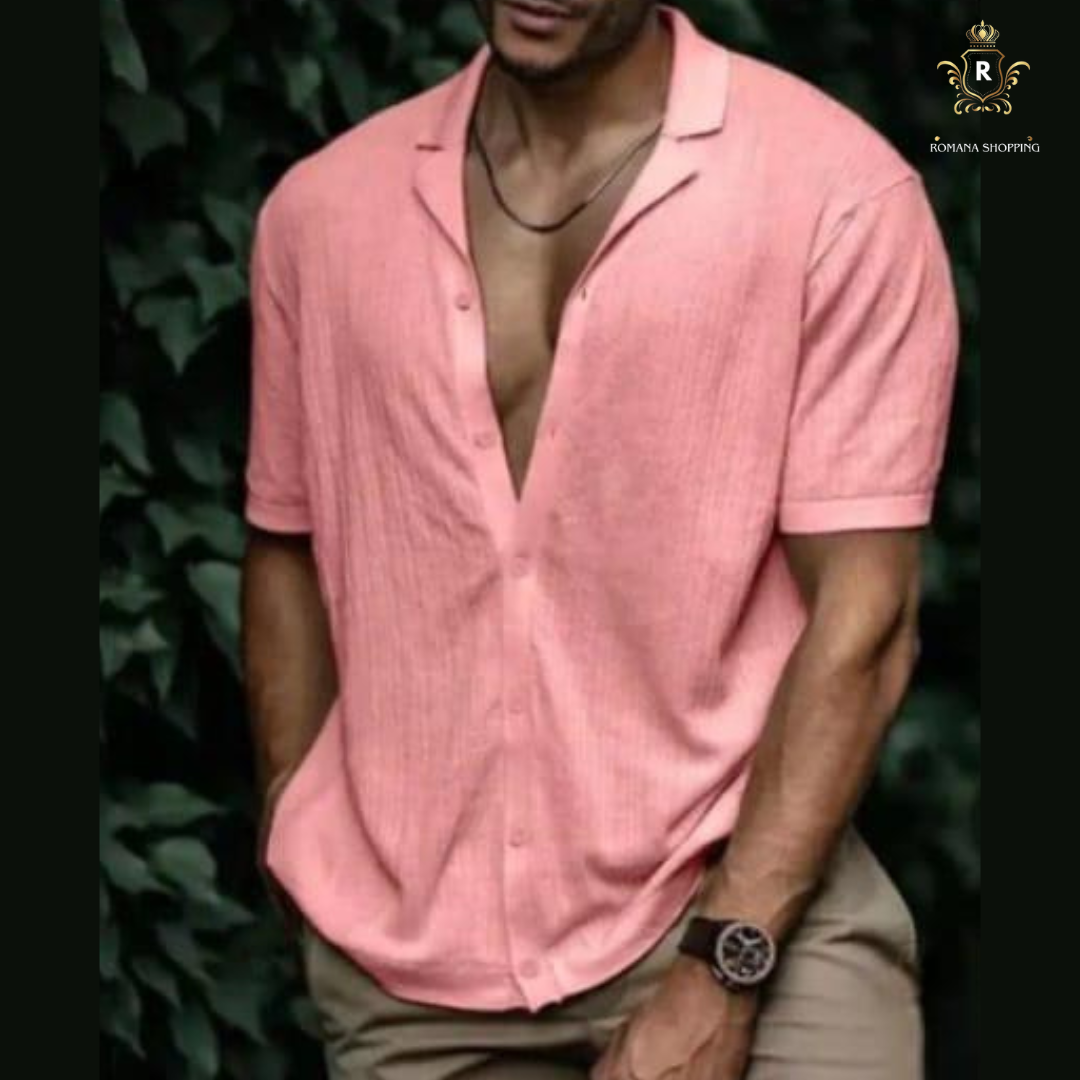 Camisa Social Aberta com Botôes- Alpha Man