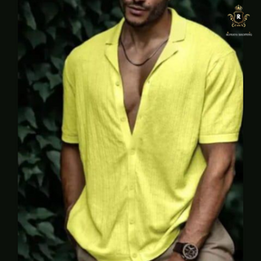 Camisa Social Aberta com Botôes- Alpha Man