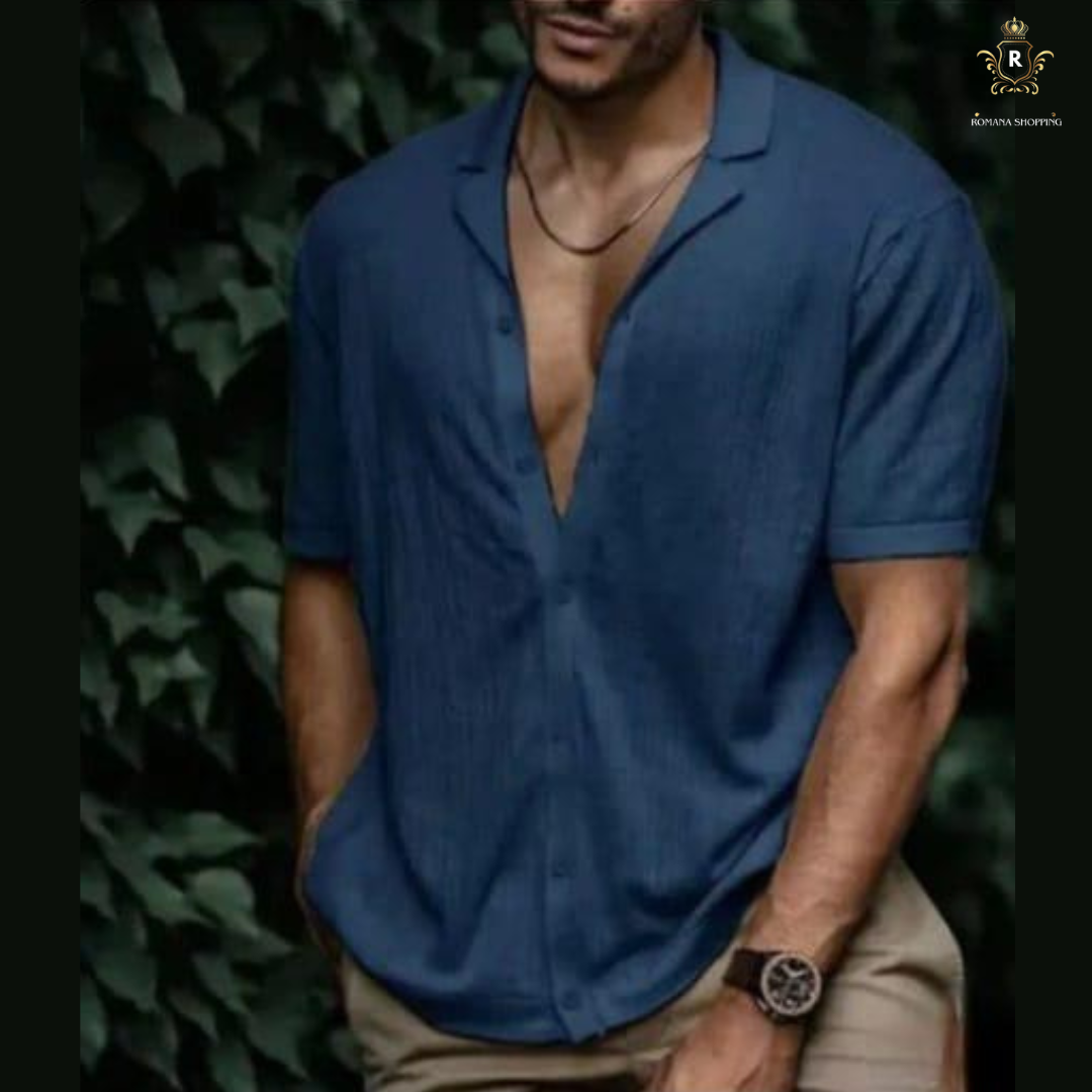 Camisa Social Aberta com Botôes- Alpha Man