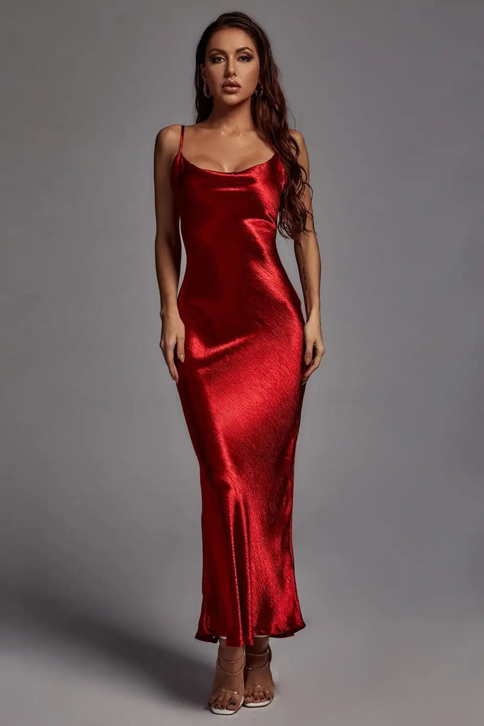 Vestido Metallic Longo