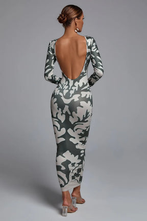 Vestido longo Estampado