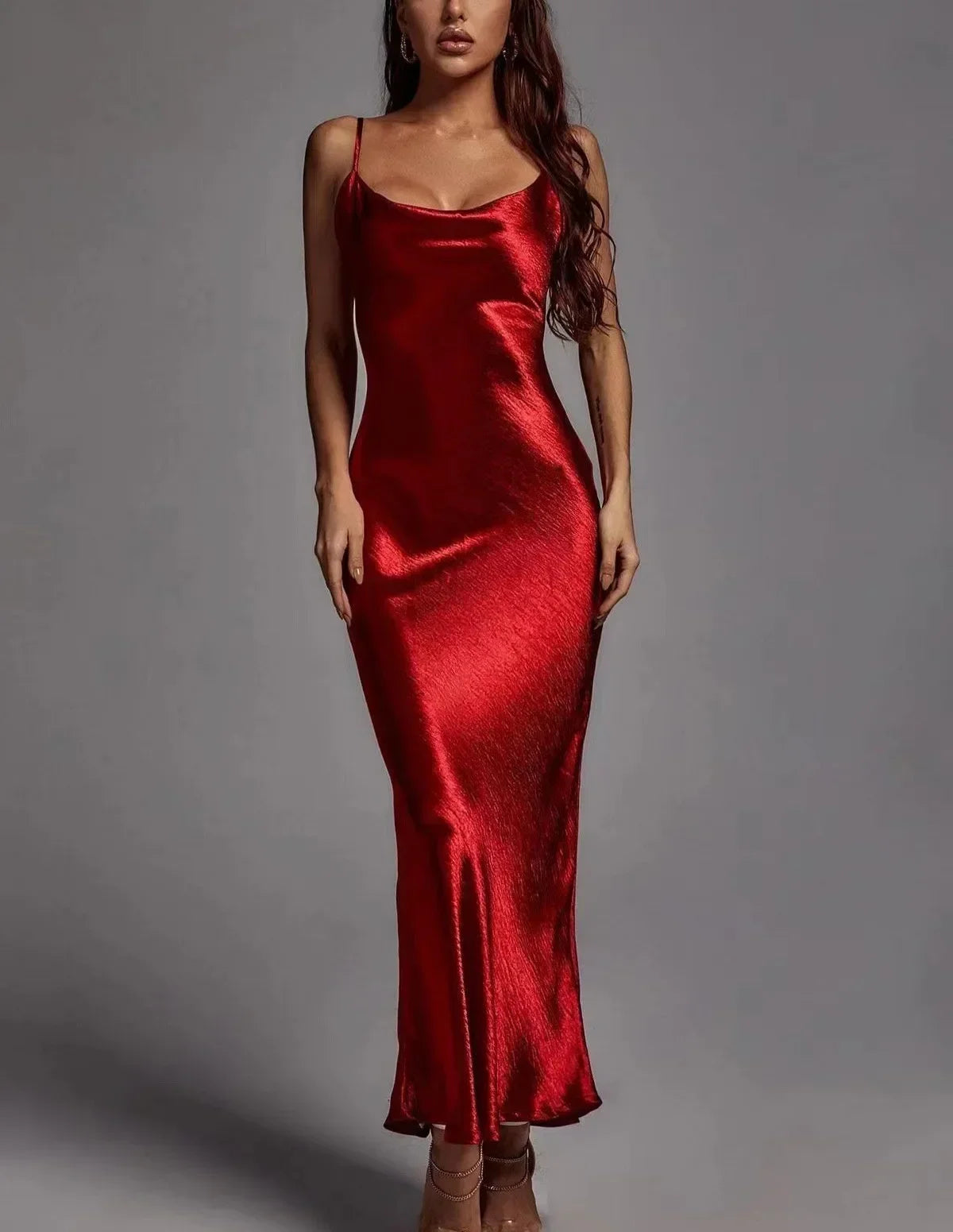 Vestido Metallic Longo