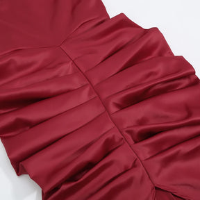 Vestido Riley Cetim Franzido