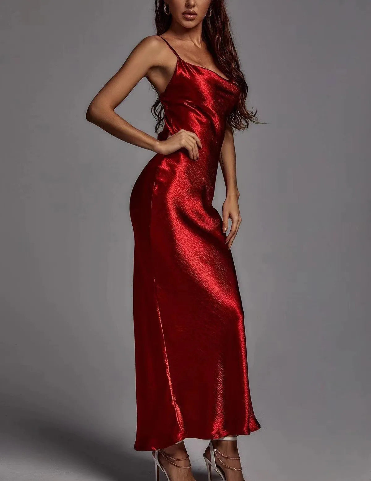 Vestido Metallic Longo
