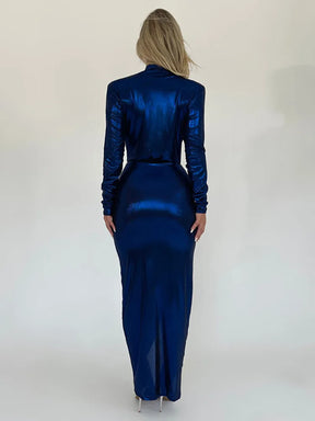 Vestido Maya Metallic
