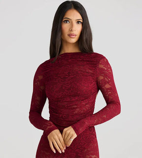 Vestido Longo- Renda Tiza