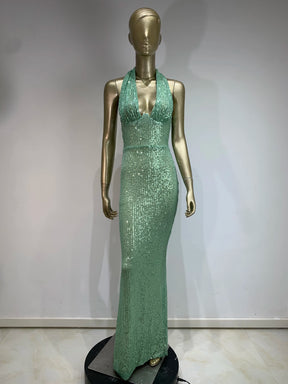 Vestido Longo Slim Sheath,