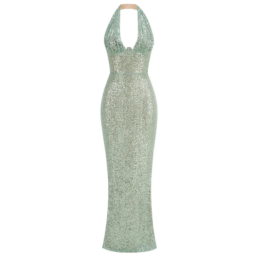 Vestido Longo Slim Sheath,