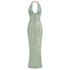 Vestido Longo Slim Sheath,
