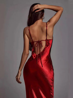 Vestido Metallic Longo