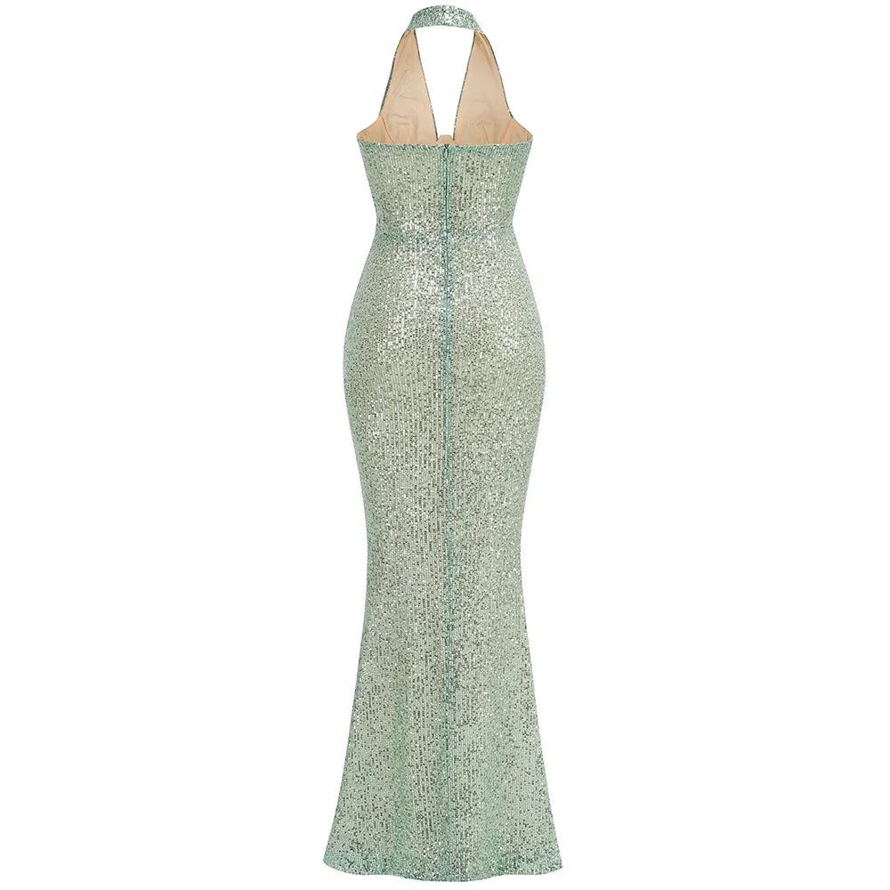 Vestido Longo Slim Sheath,