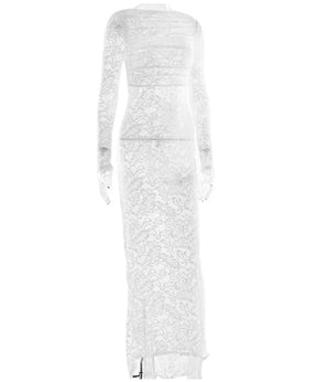 Vestido Longo- Renda Tiza