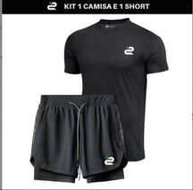 Camisetas esportivas e shorts esportivos