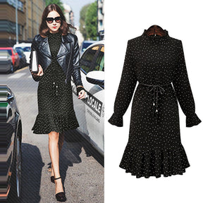 Vestido Preto de Chiffon