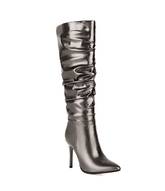 Bota Metalizada Cano Médio - ROMANA SHOPPING